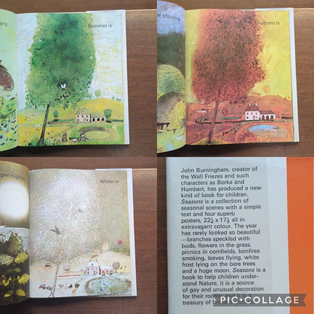 【ヴィンテージ本　大型本　希少本】SEASONS　Jhon Burningham