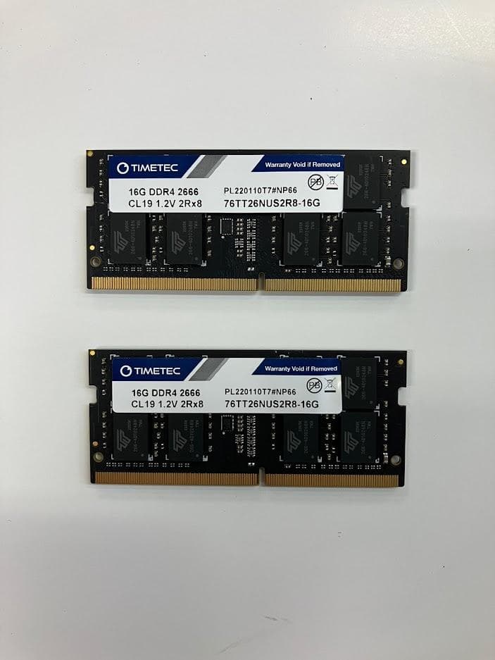 Timetec (16GB×2枚) DDR4-2666 PC4-21300メモリ
