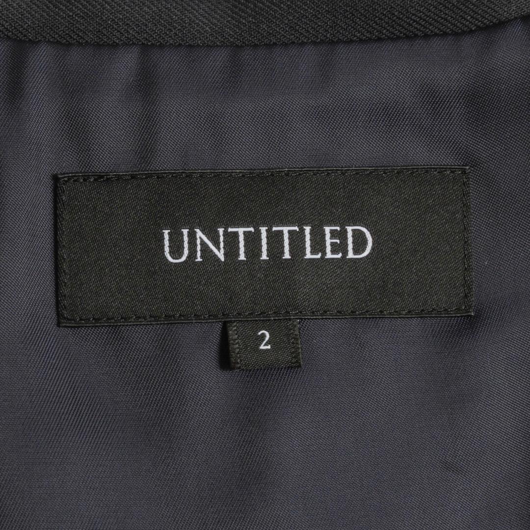 美品 UNTITLED 24SS マナードベーシックジャケット 2 ブレザー 紺