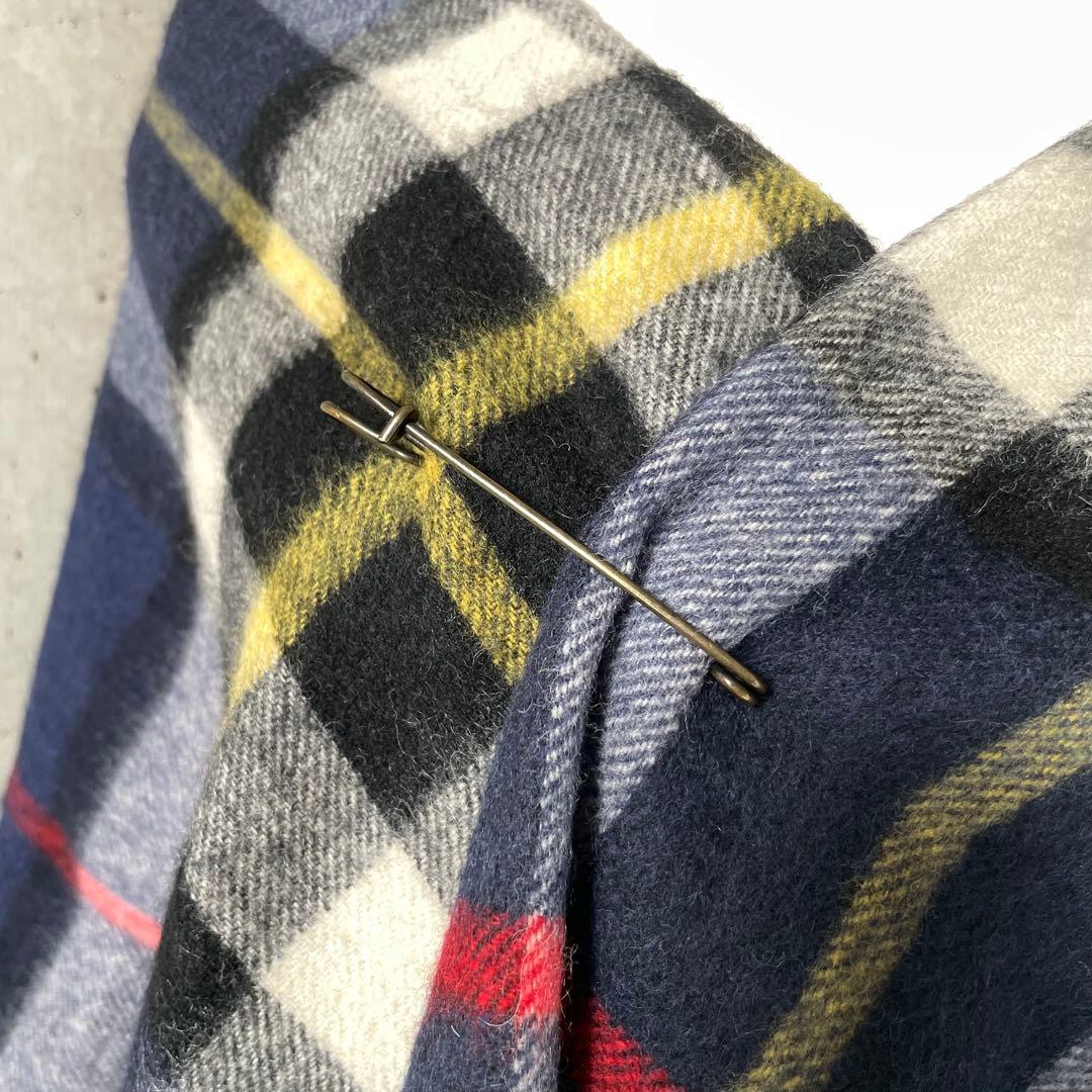 TWEEDMILLツイードミルBRITISHMADE大判チェック柄ウールストール