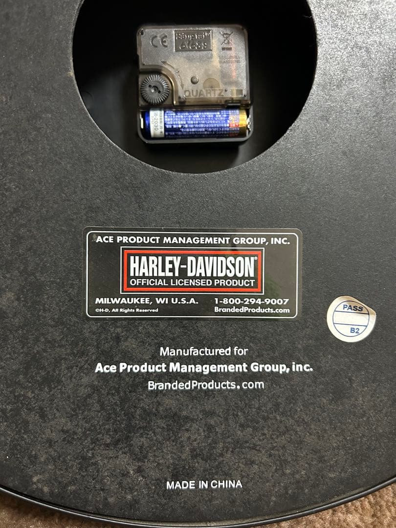 クリオ様　　　HARLEY-DAVIDSON ネオンクロック壁掛け時計 ネオン管