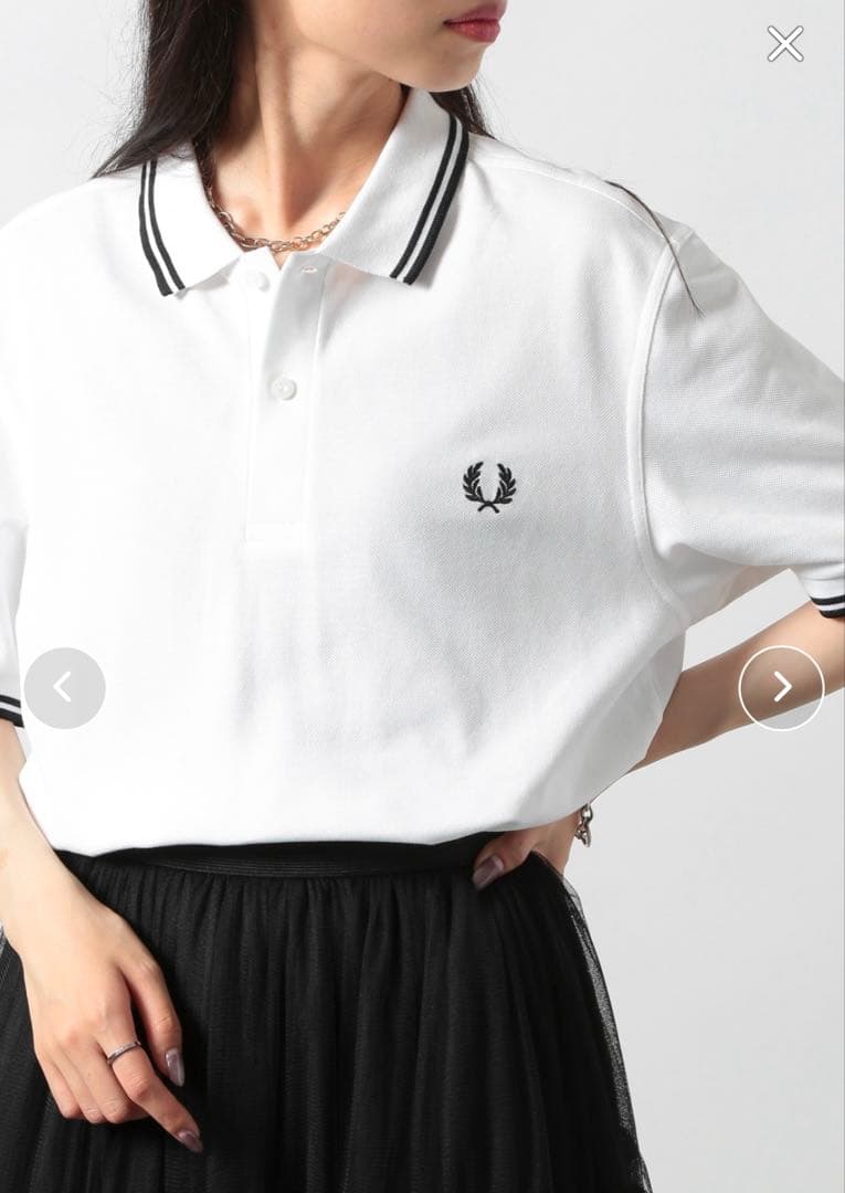 正規品 フレッドペリー FRED PERRY ポロシャツ 白 ホワイト