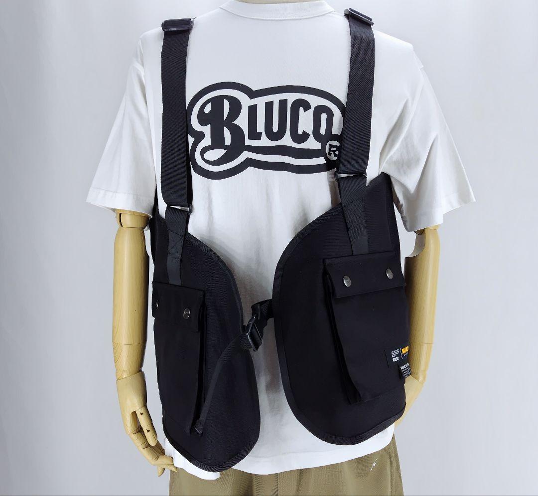 BLUCOブリックナイロン ユーティリティーベスト(BLK)サイズF
