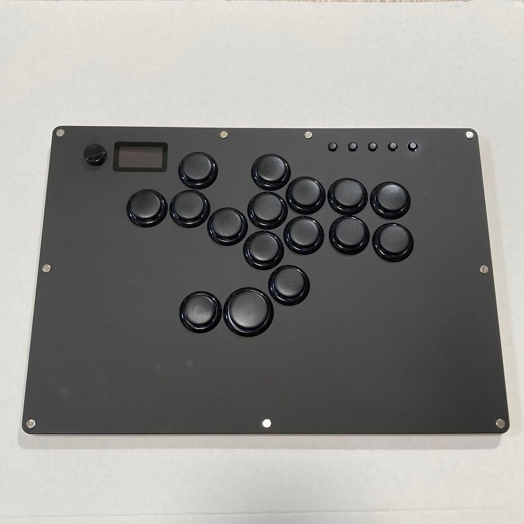 レバーレスコントローラー　Guilekeys GK-16-Black アケコン
