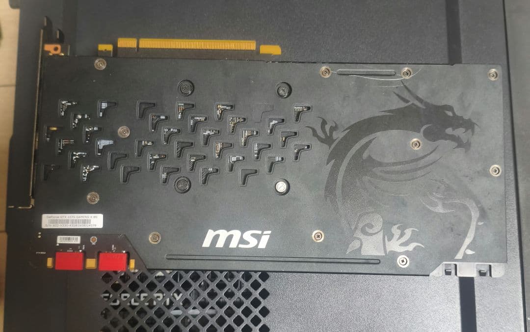 グラフィックボード　gtx1070 msi gamingX
