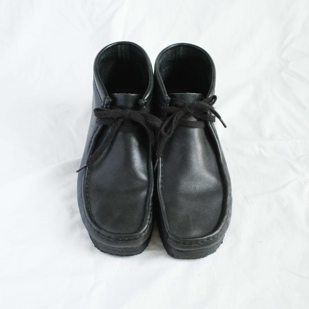 【Clarks/クラークス】ワラビー スムースレザー 26cm ブラック