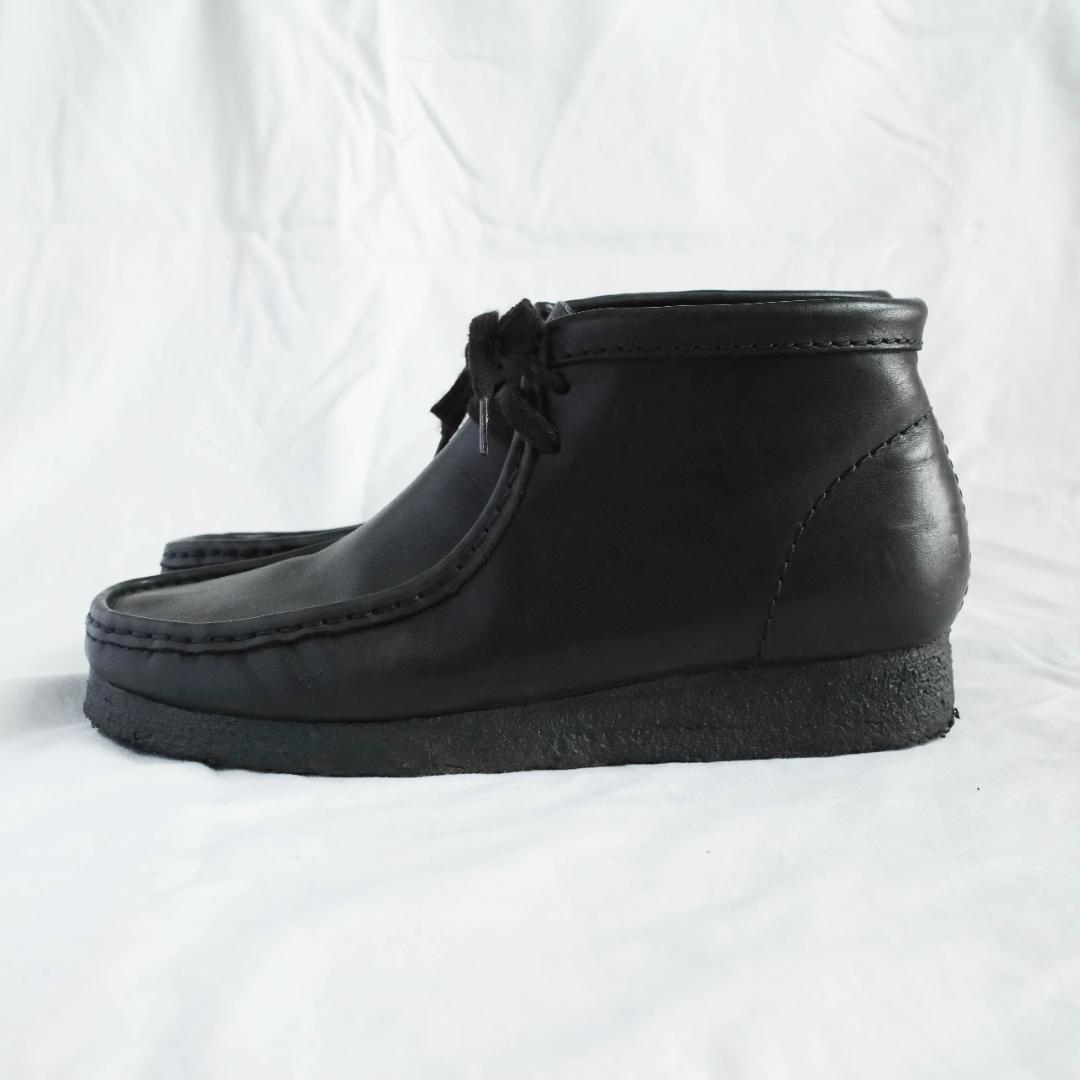 【Clarks/クラークス】ワラビー スムースレザー 26cm ブラック