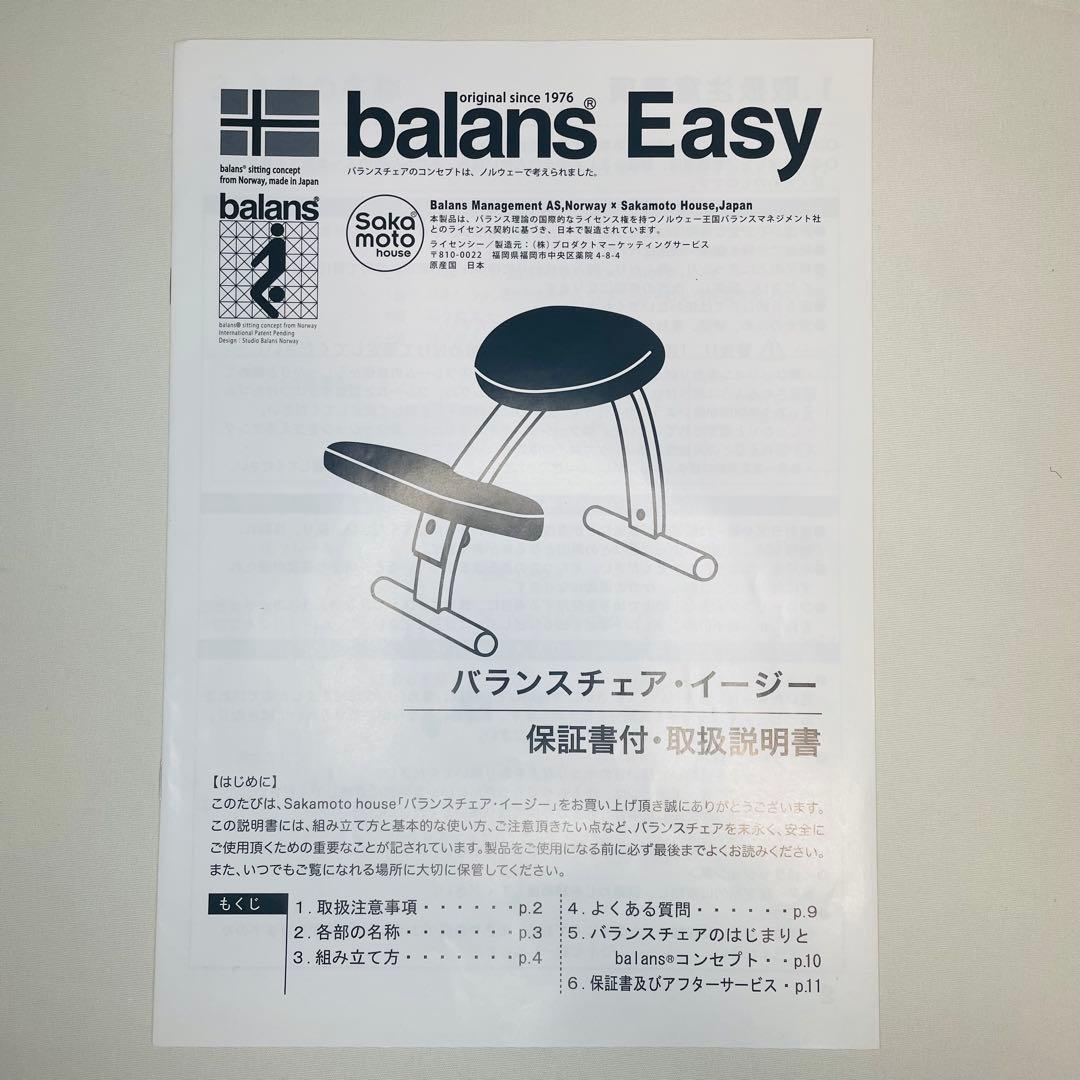 【美品】バランスイージー ネイビー 通常フレーム