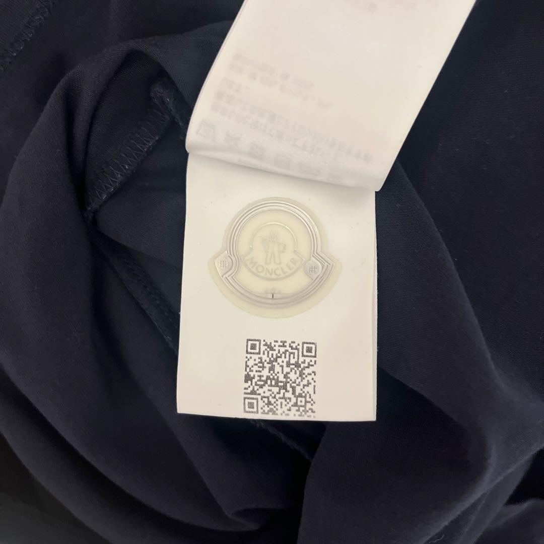 ひちゃMONCLER ネイビー スリムフィット Tシャツ