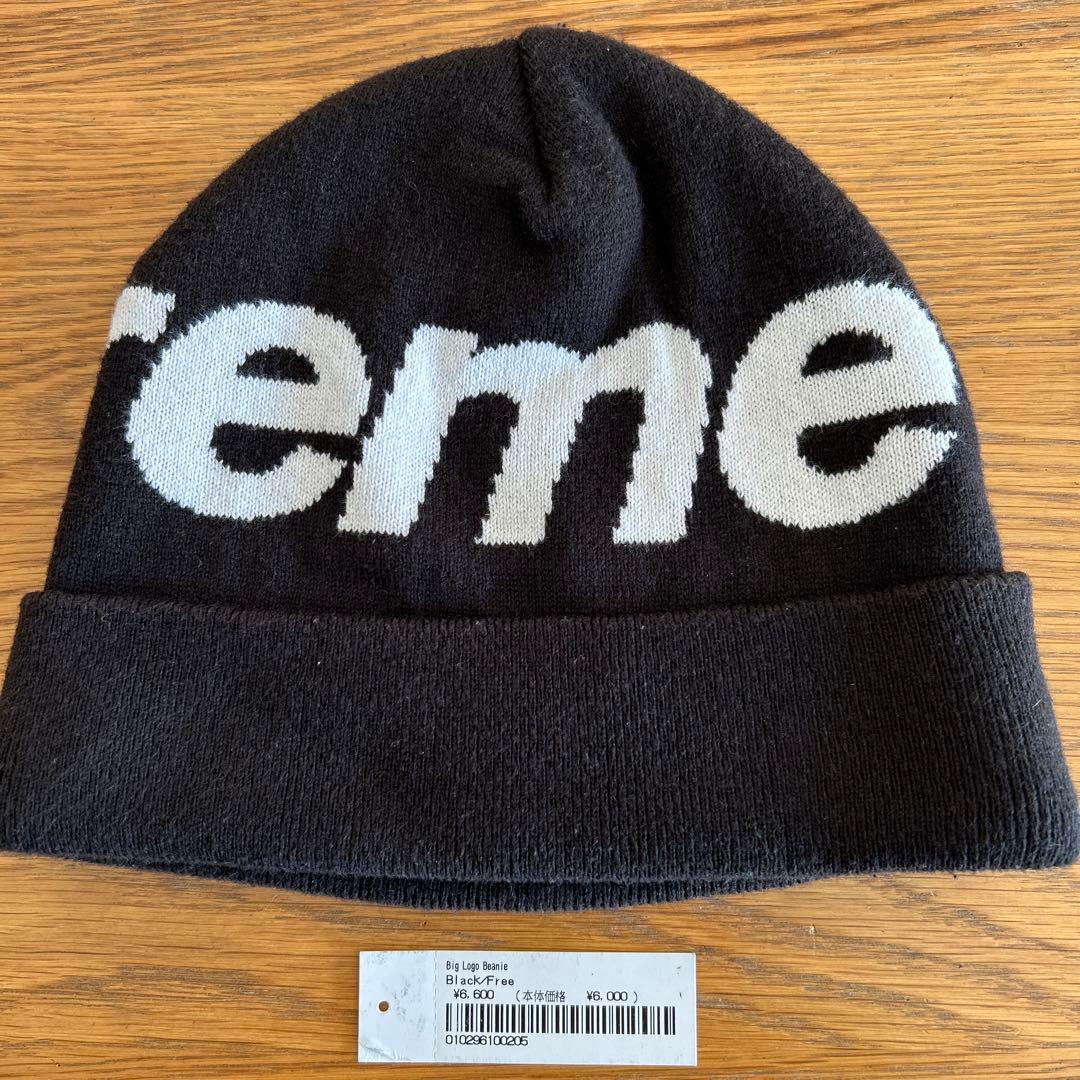 Supreme Big logo Beanie Black/Freeニット帽