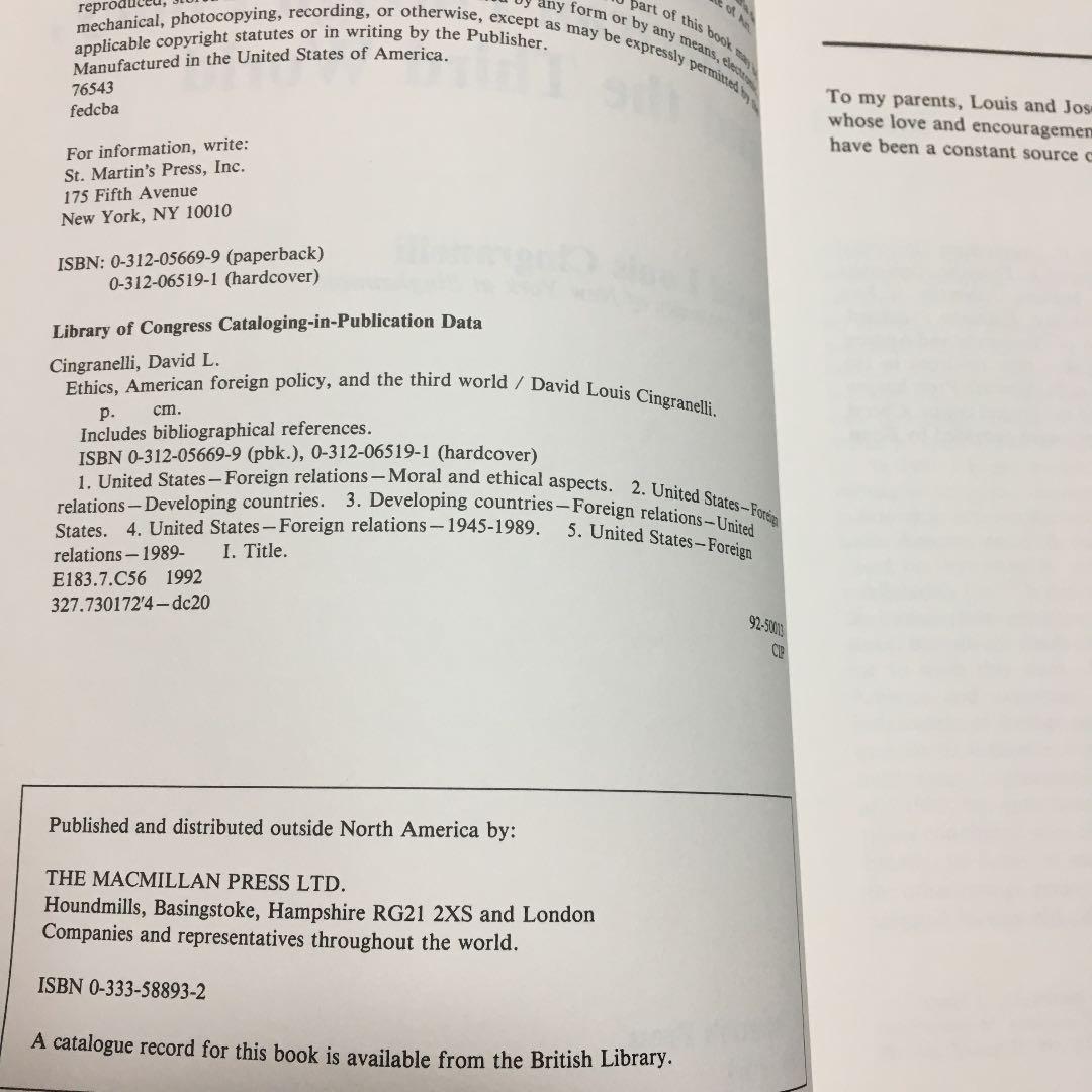 0371　ETHICS, AMERICAN FOREIGN POLICY, AN
