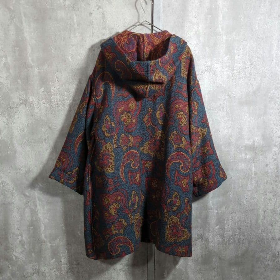 【80s~_vintage】MISSONI JacquardHoodieCoat