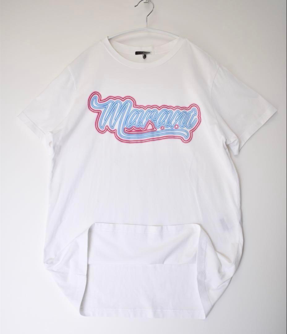 激レア希少！BTSジミン着用TシャツISABEL MARANTロゴTシャツ半袖白