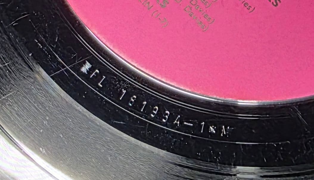 UK初期 MONO キンクス Something Else Pye Pink