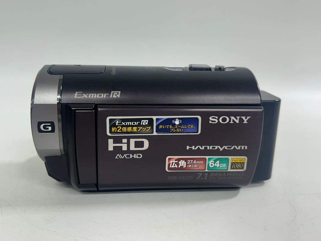 SONY HDR-CX370V ビデオカメラ　ボルドーブラウン