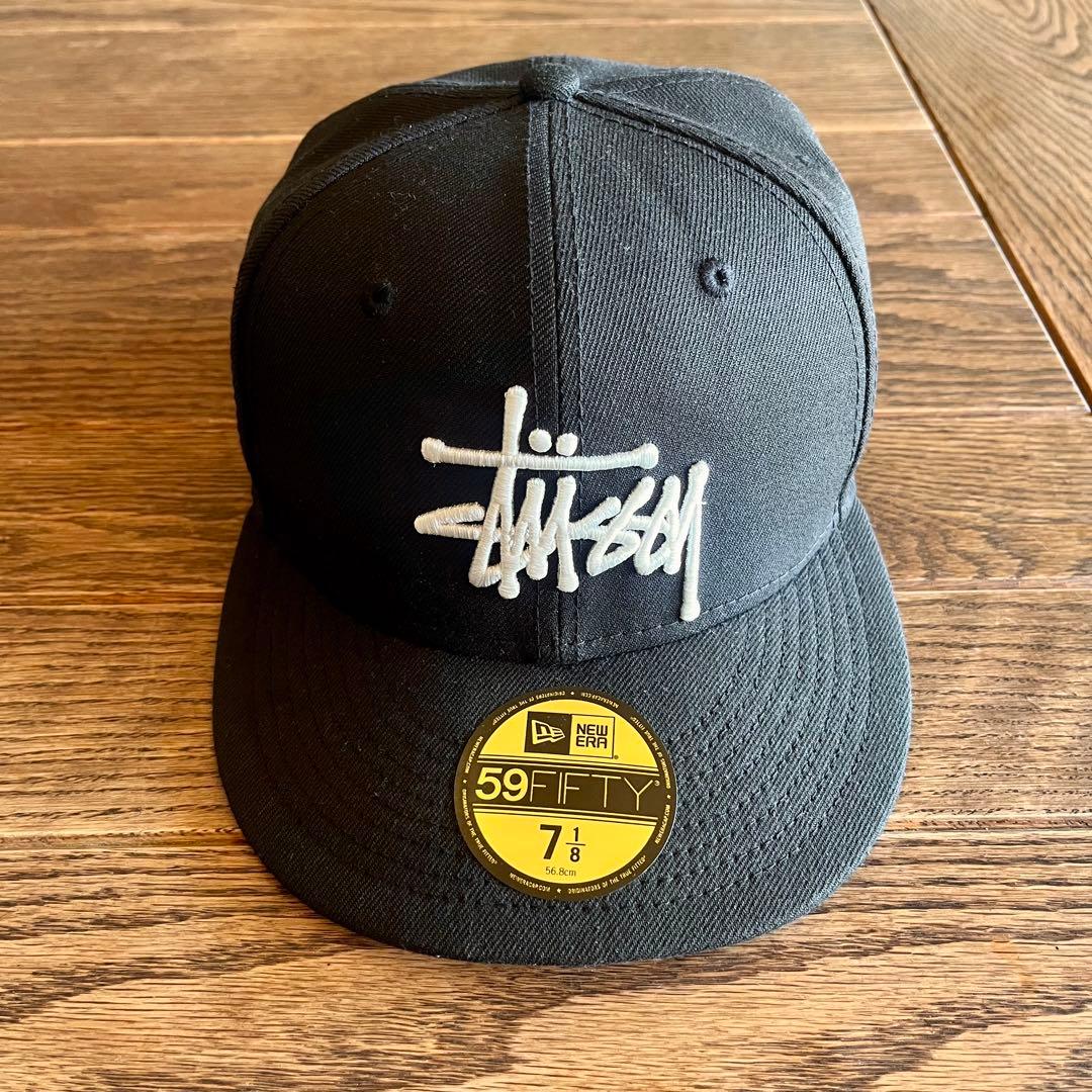 最終!新品★Stussy×New Era 59FIFTYキャップ黒 7 1/8