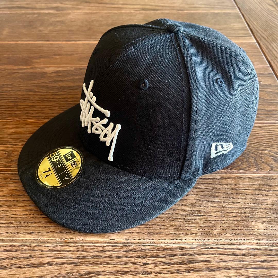 最終!新品★Stussy×New Era 59FIFTYキャップ黒 7 1/8