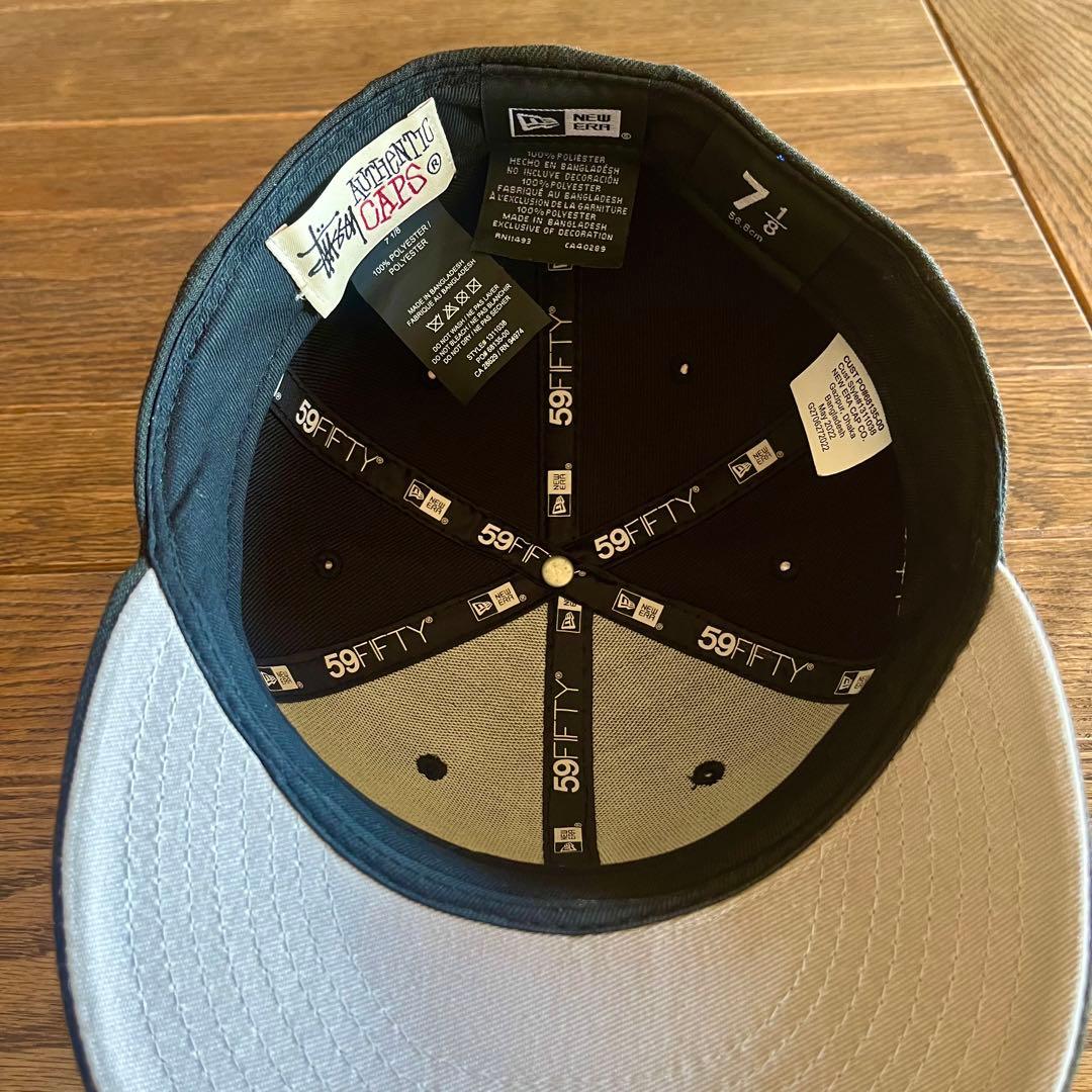 最終!新品★Stussy×New Era 59FIFTYキャップ黒 7 1/8