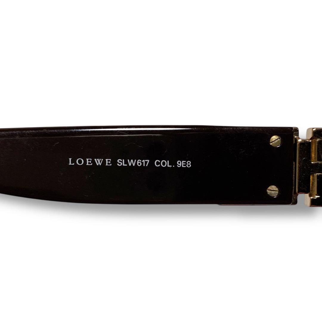 LOEWE ロエベ イタリア製 サイドロゴ ラグジュアリー サングラス ブラウン