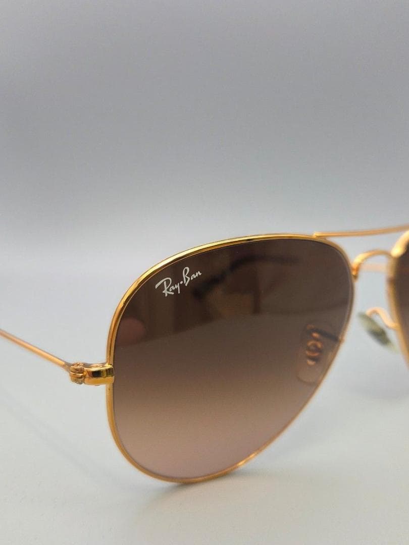 【美品】 レイバン　アビエーター　ブラウン　 58サイズ　Ray-Ban