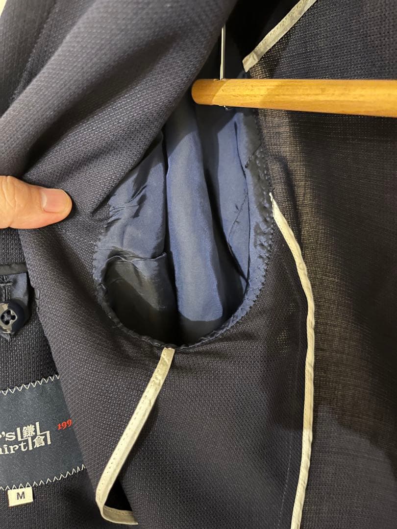 鎌倉シャツ　日本製ネイビージャケット
