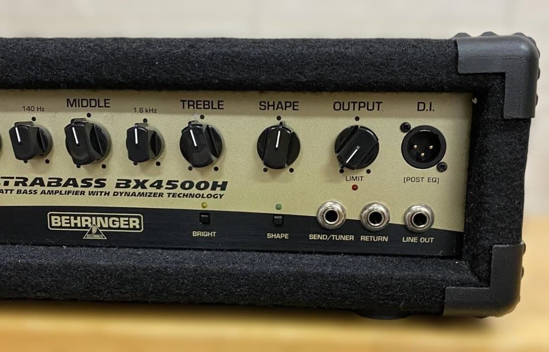 【底値：美品】Behringer BX4500H ベースアンプ 動作良好②