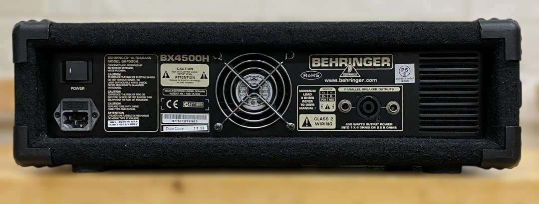 【底値：美品】Behringer BX4500H ベースアンプ 動作良好②