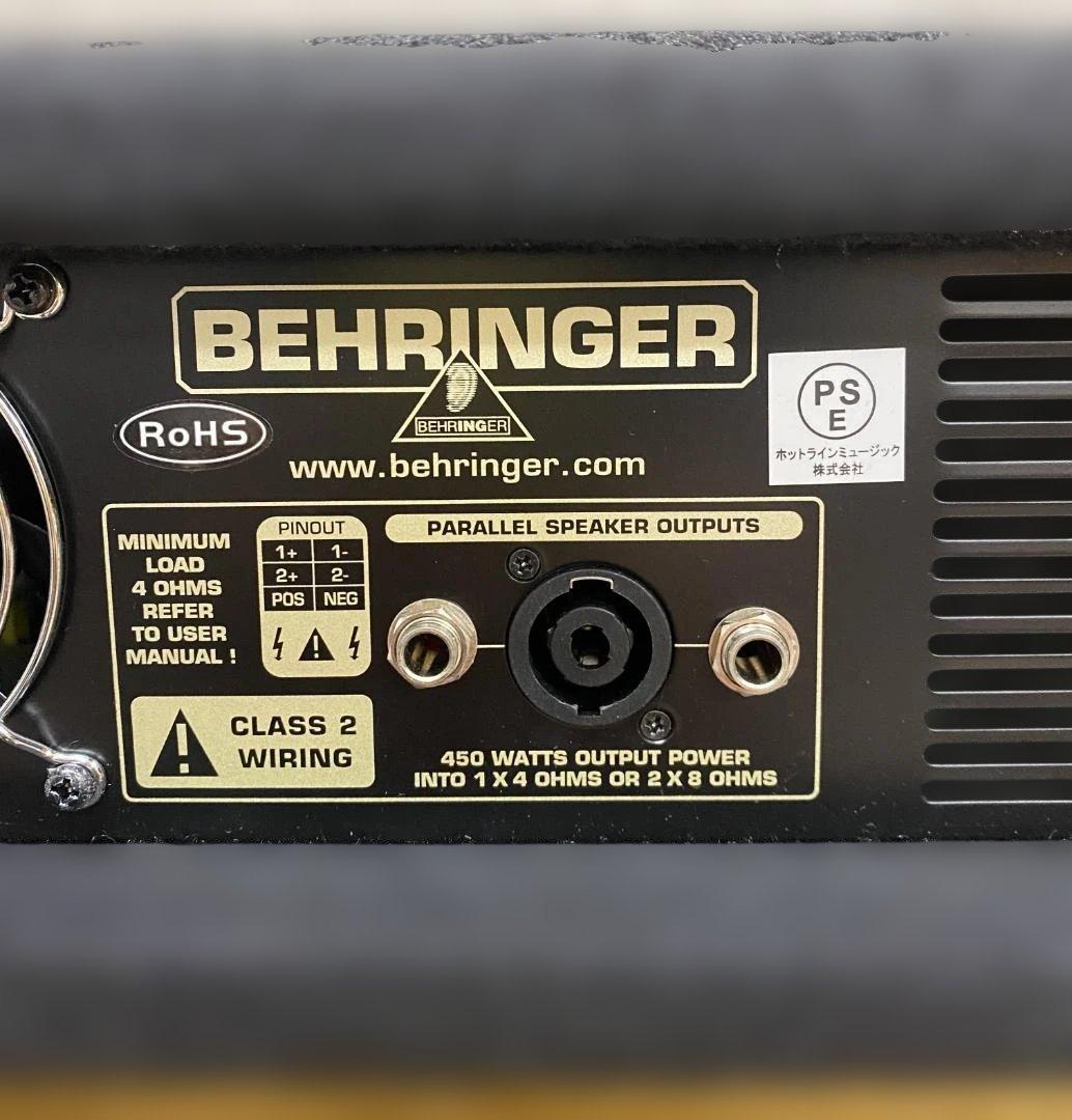 【底値：美品】Behringer BX4500H ベースアンプ 動作良好②