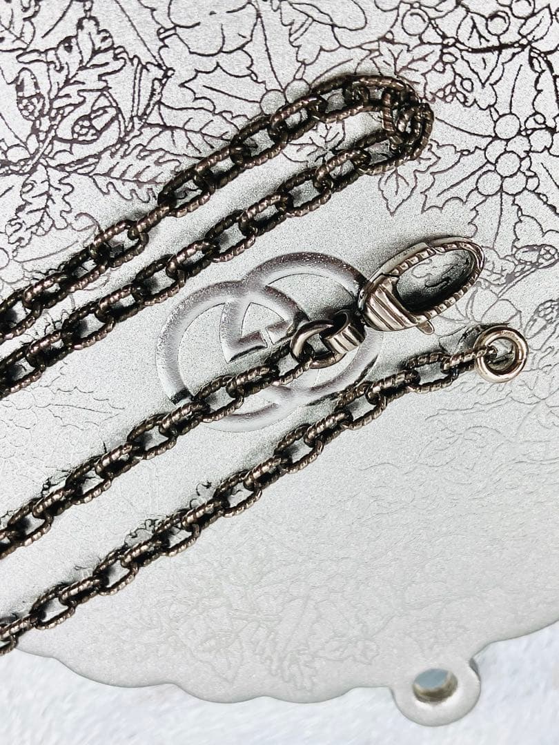 【超美品】GUCCI アラベスクチェーン ネックレス 男女兼用　SV925