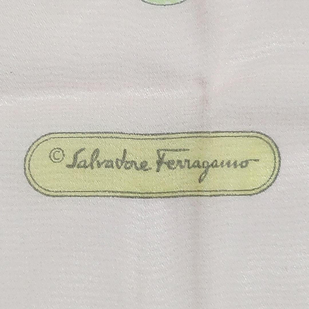 未使用品 ★Ferragamo★ ストール シフォン ガンチーニ リボン ピンク