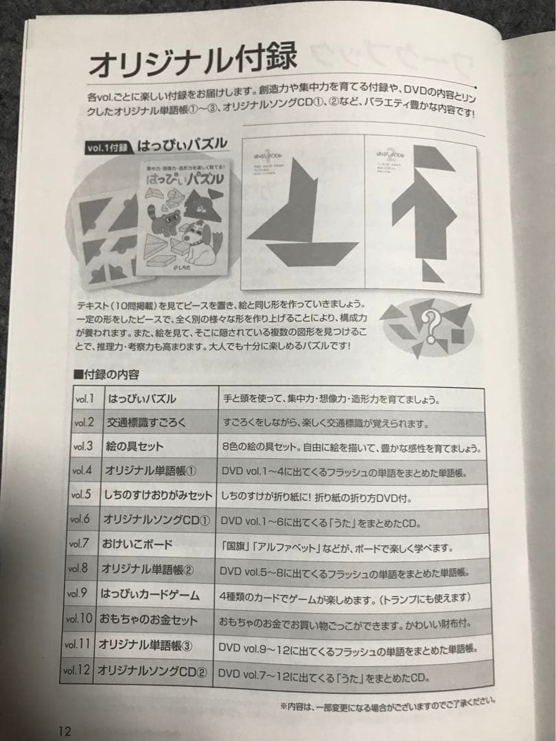 ほぼ未使用！　七田式　 もっとはっぴいタイムDVD 右脳トレーニング 教育教材