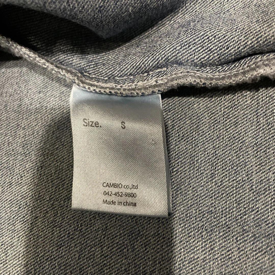 カンビオ　Cambio デニムジャケット カバーオール　sizeS