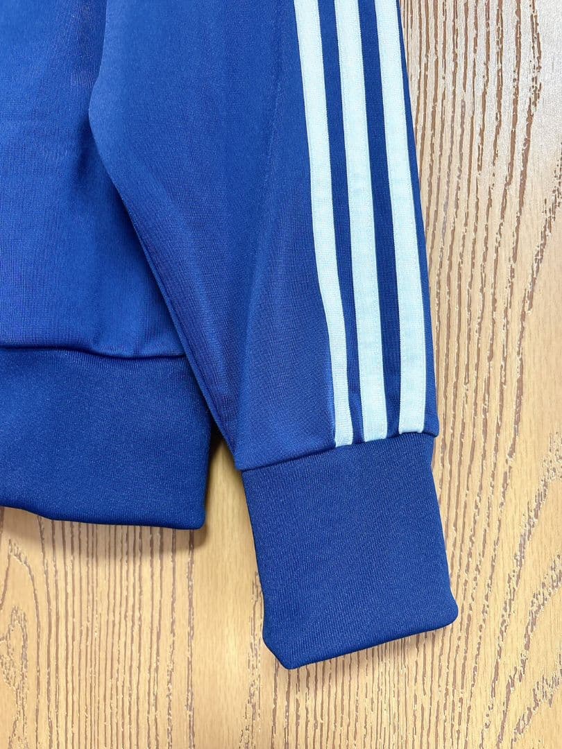 アディダスadidas　レディース　ジャージ上下　セットアップ　ネイビー青パンツ