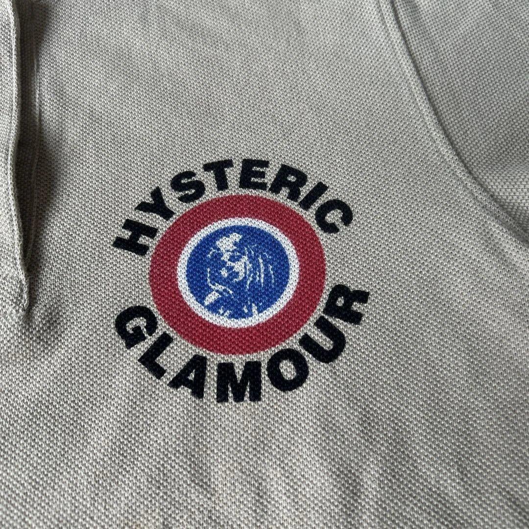 HYSTERIC GLAMOUR 半袖ポロシャツ グレー