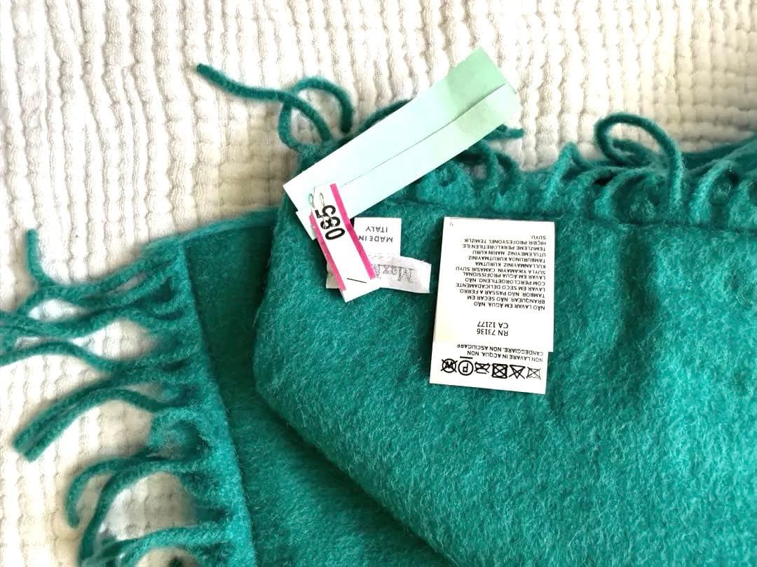 20日までお値下げ★Max Mara テディ マフラー ターコイズ