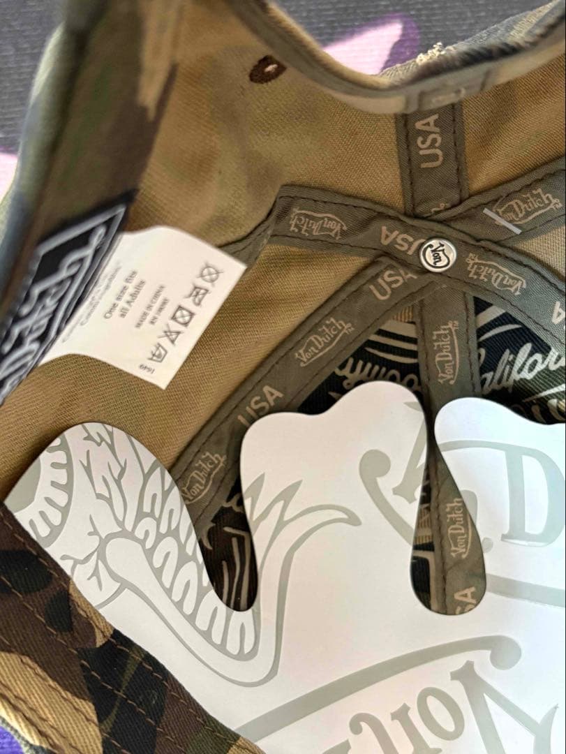 Von Dutch ボンダッチ キャップ 帽子 ハット カモフラ ダメージ迷彩