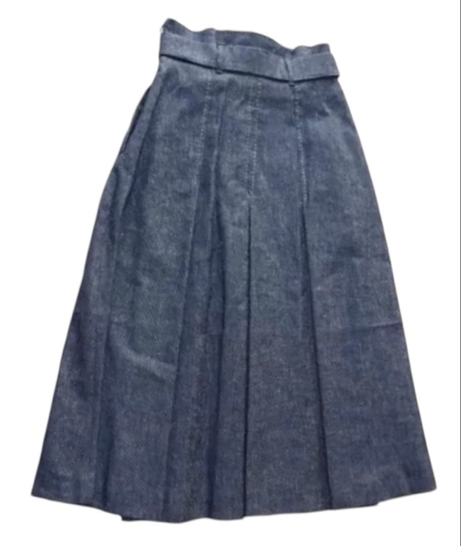 MaxMara Studio フレアスカート ミモレロング　麻　リネン7.15万