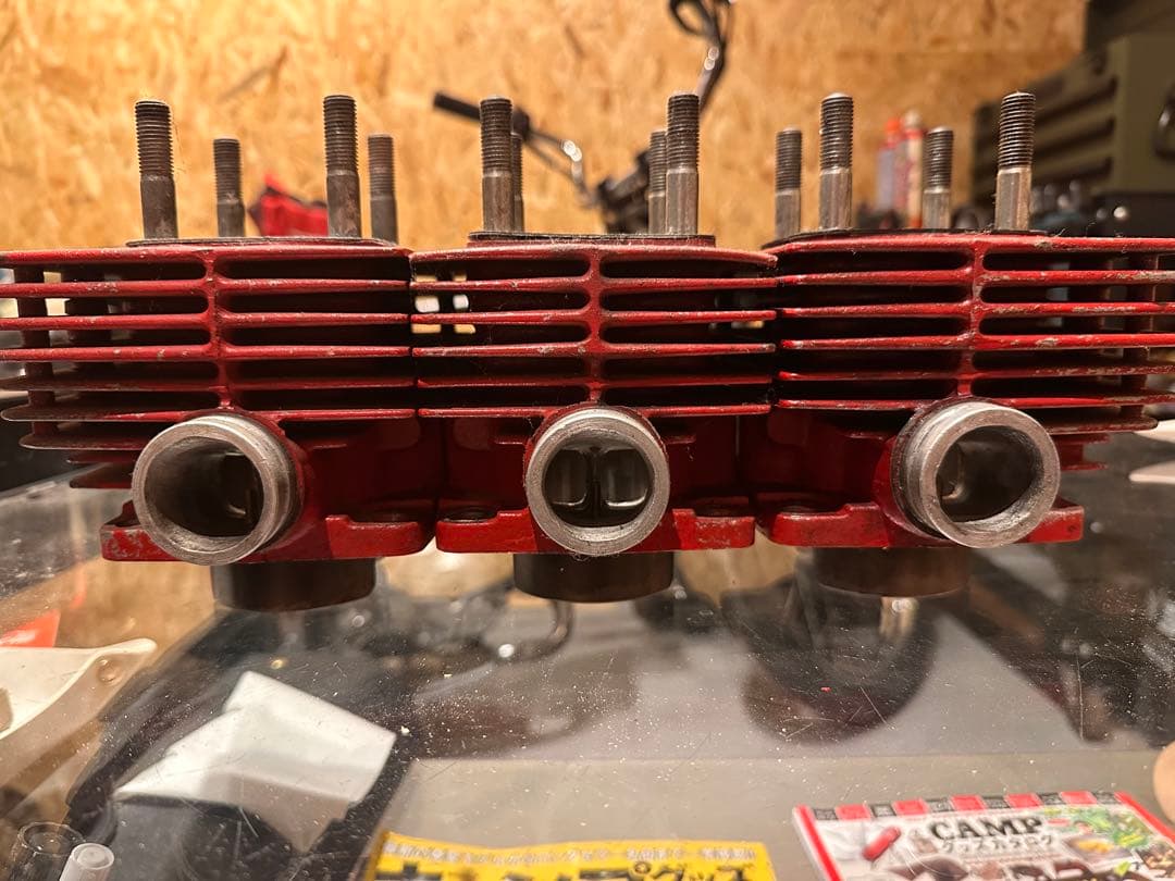gt380 シリンダーヘッド　シリンダーセット