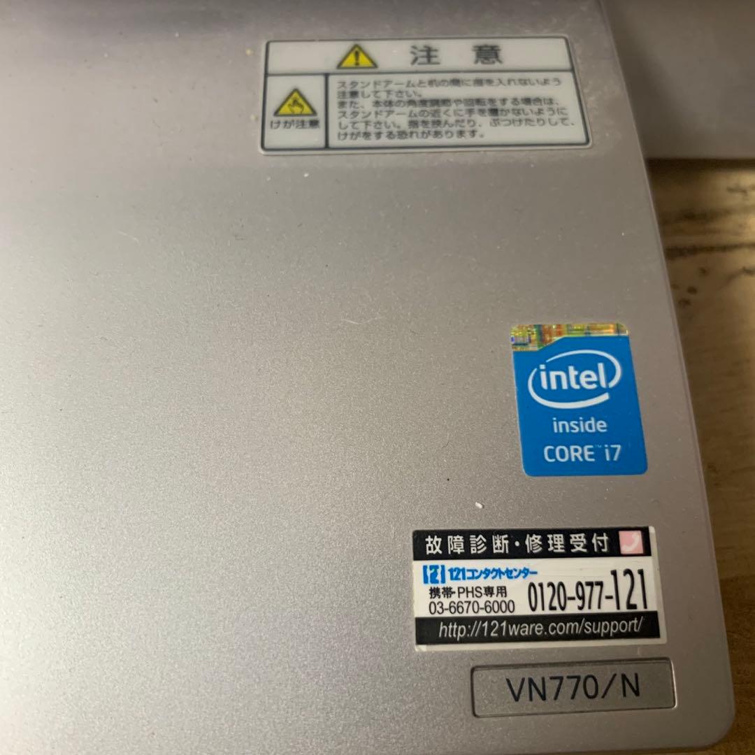 NEC PC-VN770/N 一体型オールインワンPC core i7