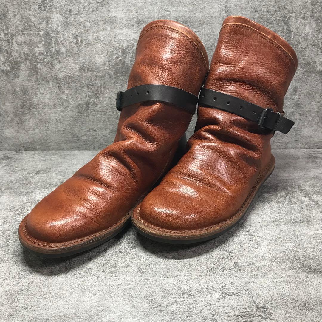 【定番人気】トリッペン bomb ボム 牛革 レザーショートブーツ 茶 38