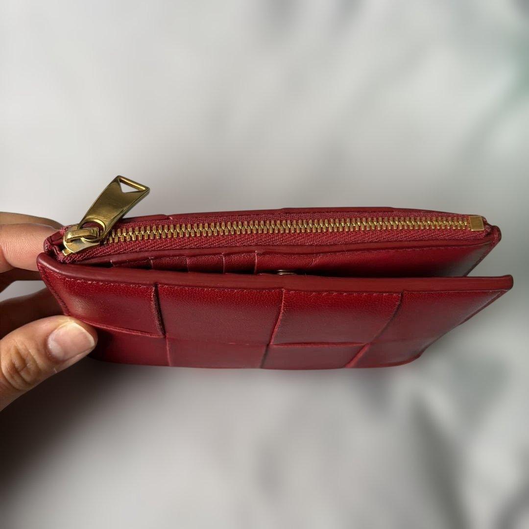 BOTTEGA VENETA 二つ折り財布 レッド