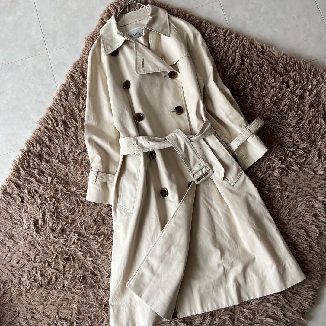 J&M DAVIDSON トレンチコート ベルト　ベージュ　サイズ8 コットン