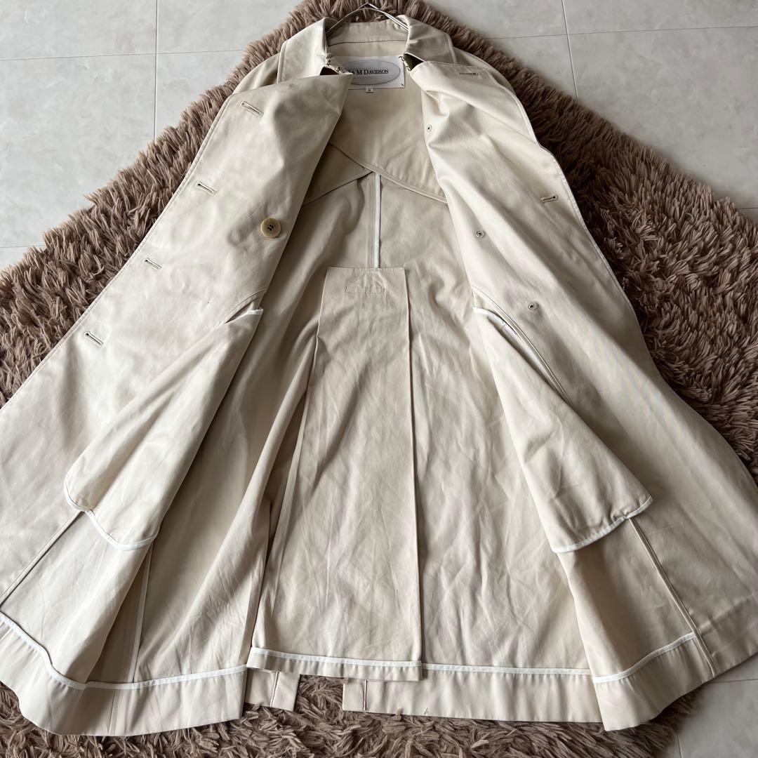 J&M DAVIDSON トレンチコート ベルト　ベージュ　サイズ8 コットン