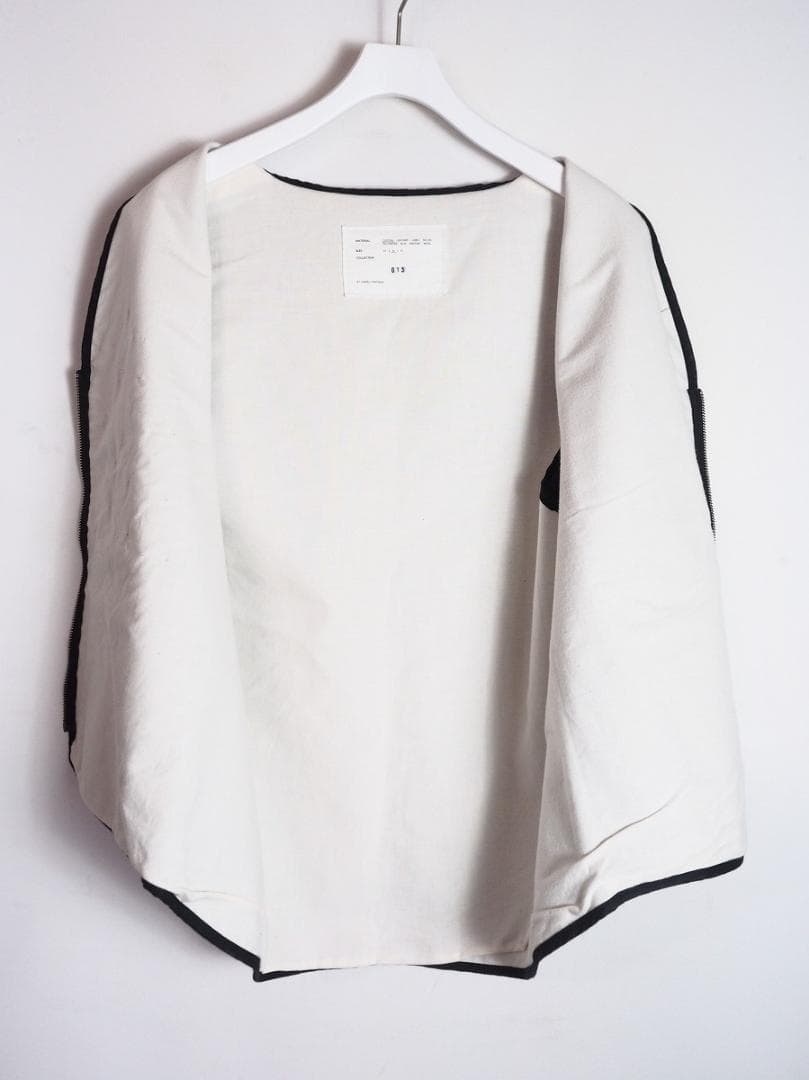 美品 カミエル フォートヘンス ジップ デニム ベスト 013 421P▲