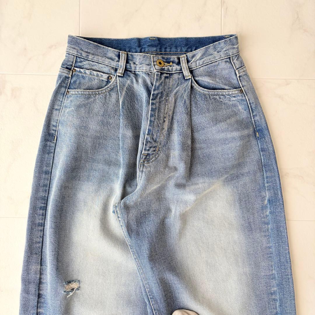 《スピックアンドスパン》5 1/2 TUCKBARREL DENIM 27