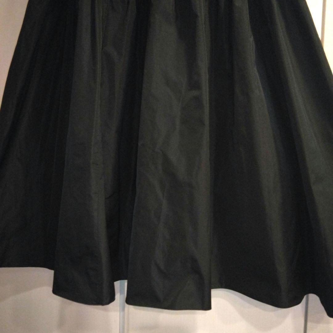 美品 ANAYI アナイ タフタ ティアード ギャザー スカート