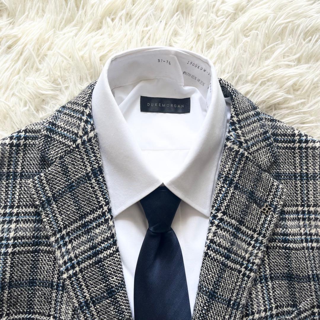 <美品>TAGLIATORE モノトーン 春夏ツイード ジャケット サイズ48