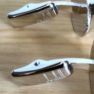 お値下げ　ダンヒル カフス カフリンクス　シルバー グレー　メンズ