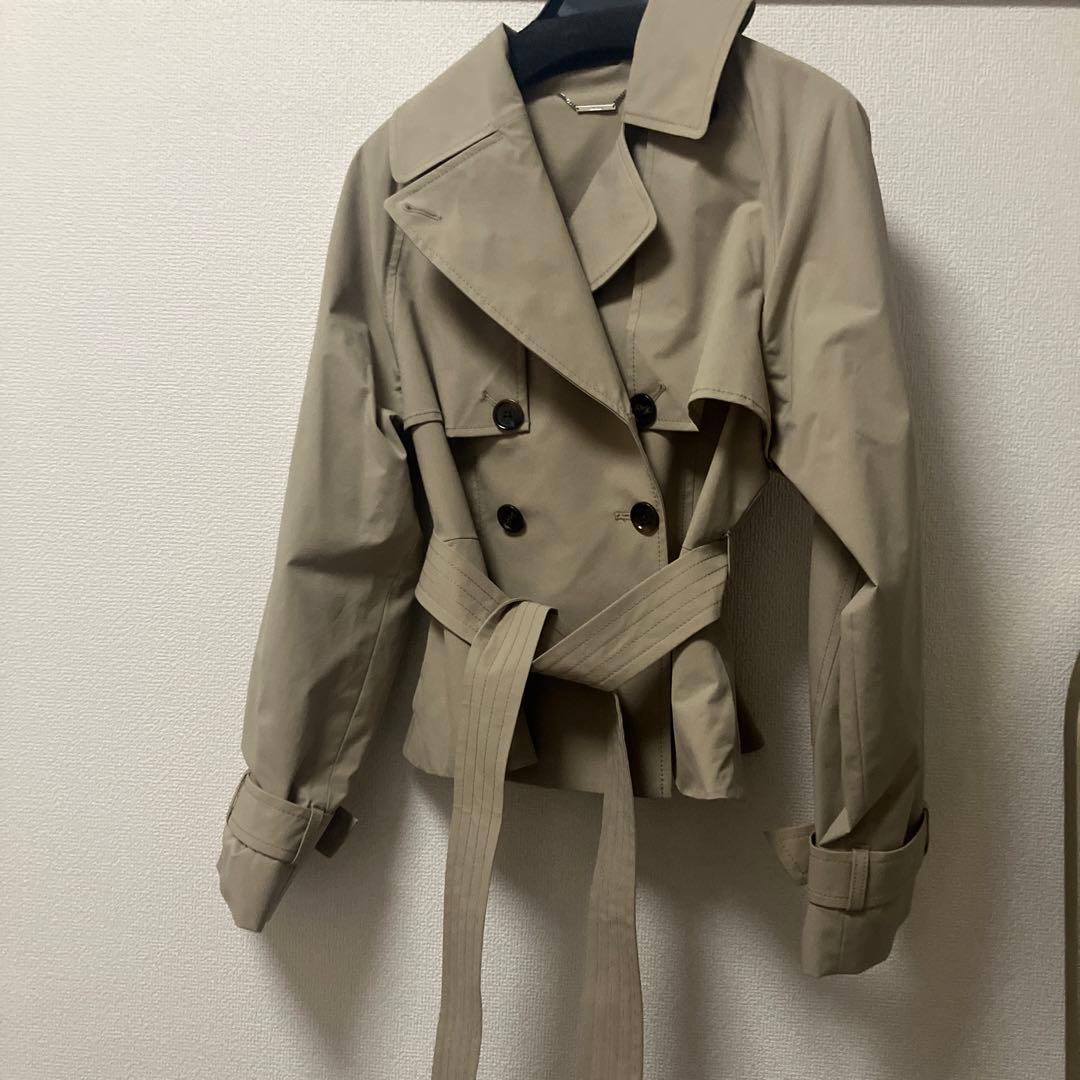 【美品】セルフォード　ペプラムショートトレンチコート　ベージュ　36