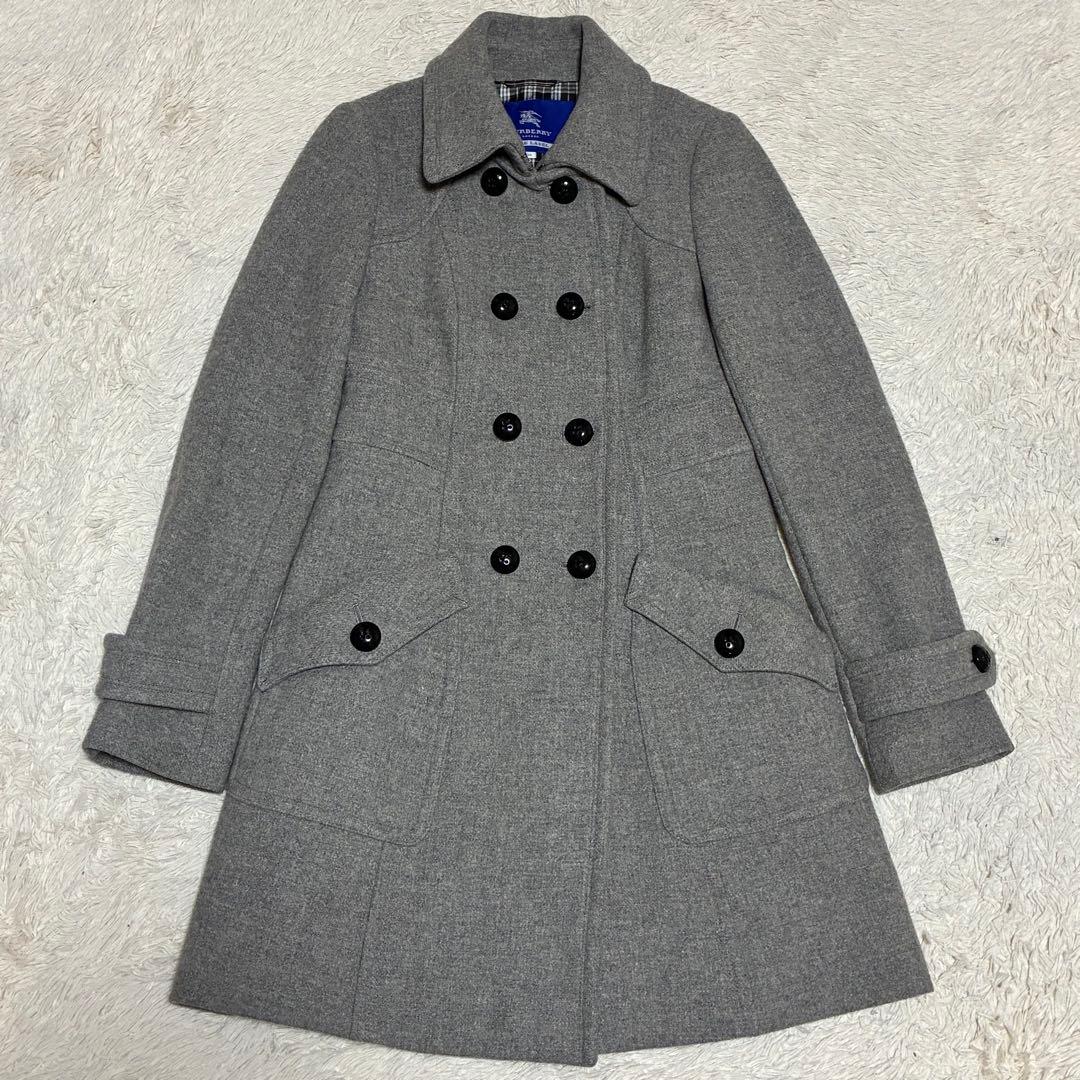 BURBERRY BLUE LABEL 【美品】 ノバチェック ダブル コート